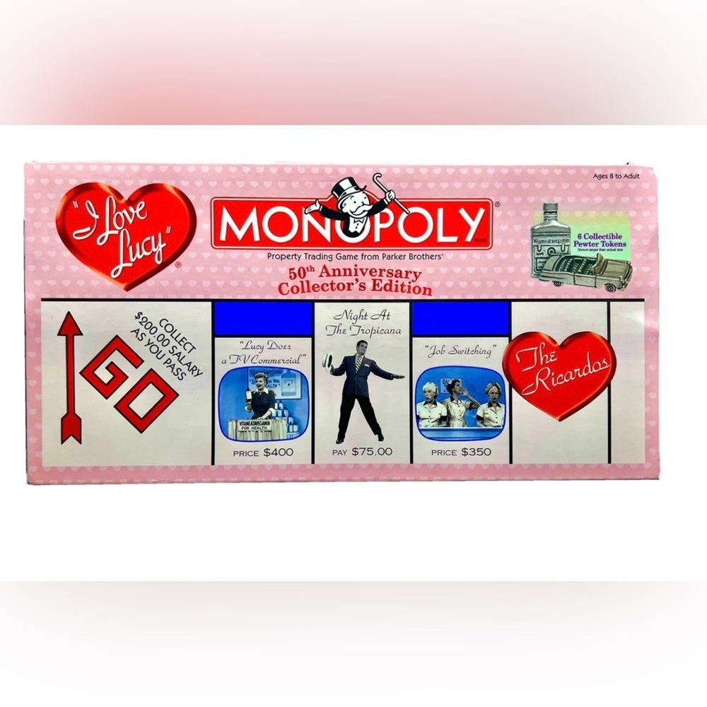 "I Love Lucy" Monopoly 50th Anniversary Collectors Edition NEW NEVER PLAYED